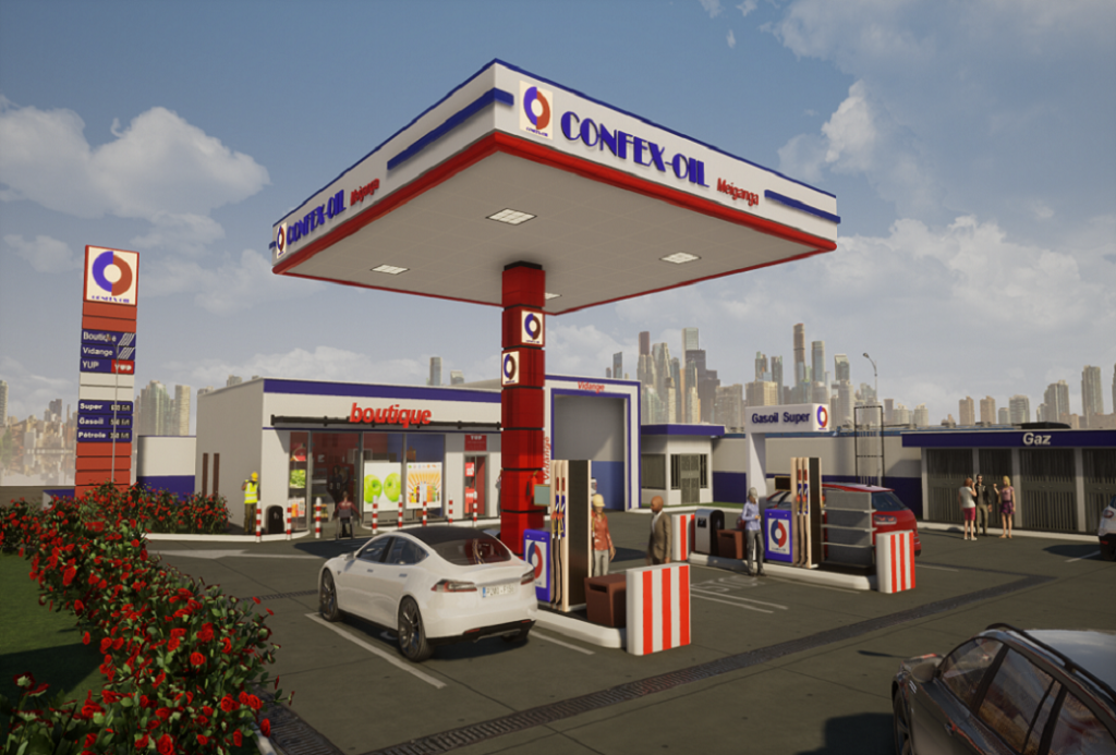 Construction of CONFEX-OIL service station in Meigaga