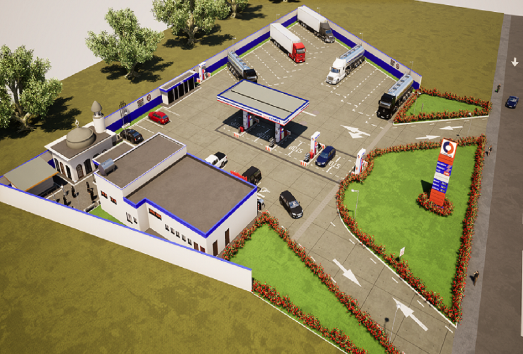 Construction d'une station-service CONFEX OIL a dibamba