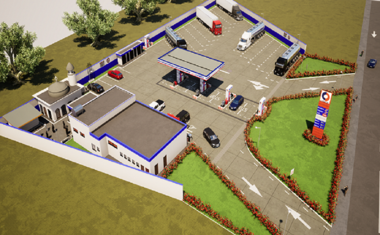  Construction of a CONFEX OIL service station in Dibamba