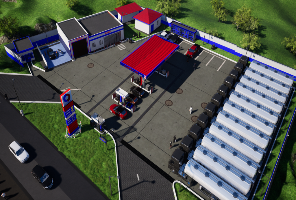 Construction of CONFEX-OIL service station in Ngaoundéré