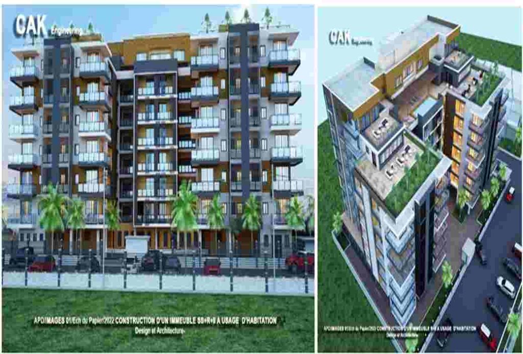 Construction d’un immeuble R+8 avec sous-sol situé dans la localité de Yaoundé-Olembe