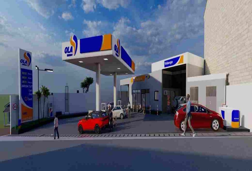 Construction de la station service OLA BASTOS, lot génie civil